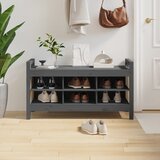 The Living Store Klop za predsobo siva 110x40x60 cm trdna borovina - Klop Za Predsobo, (21485993) Cene