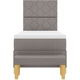 Box Vzmetnica z vzmetnico in klopi Taupe 80x200 cm Tkanina, (22083341) | Shoptok.si