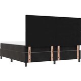  Postelja z vzmetnico z vzmetnico Črna 180 x 200 cm Žamet, (5000141870) | Shoptok.si