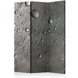  Paravan u 3 dijela - Steel surface with water drops [Room Dividers] 135x172 | shoptok.hr