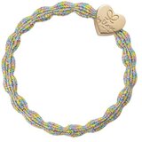 By Eloise London Metallic Gold Heart Candy elastika za lase | Shoptok.si