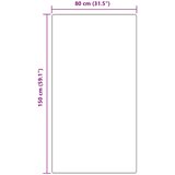  Protuklizni Shaggy Tepih Smeđa 80 x 150 cm PP | shoptok.hr