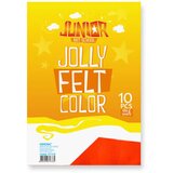 Junior jolly Color Felt, fini filc, A4, 10K, odaberite nijansu Crvena Cene