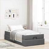  Okvir kreveta s madracem 2 pcs Siva nijansa tkanina | shoptok.hr