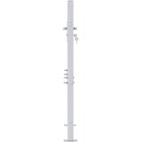  Vrtna vrata Srebrno 85 x 97 cm Nehrđajući čelik | shoptok.hr