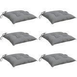  Jastuci za stolice 6 kom sivi 40 x 40 x 7 cm od tkanine Oxford | Eponuda.com