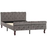  Posteljni okvir siv žamet 120x200 cm | Shoptok.si