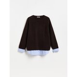Reserved ŽENSKI PULOVER - tamnosmeđe | shoptok.hr