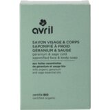Cold Saponified Face & Body Soap - Géranium & Sauge | Shoptok.si
