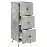  Ormar s ladicama Betonska siva 33 x 34,5 x 90 cm | shoptok.hr