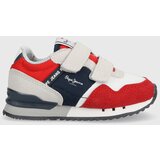Pepe Jeans Otroške superge rdeča barva | Shoptok.si