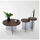 Hanah home set stolova serenity 2 walnut dark grey | ePonuda.com