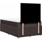  Krevet s oprugama i madracem tamnosmeđi 120 x 200 cm od tkanine | shoptok.hr