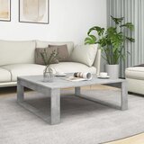  Stolić za kavu siva boja betona 100x100x35 cm konstruirano drvo | Shoptok.si