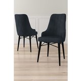 Hanah home Neta - Anthracite, Black AnthraciteBlack Chair Set (6 Pieces) | ePonuda.com