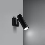 Nice Lamps Črna stenska svetilka Mira – Cene