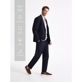Reserved Slim fit hlače od odijela - mornarsko plava cijene