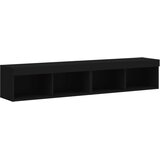 TV ormarići s LED svjetlima 2 kom crni 80x30x30 cm | shoptok.hr