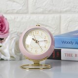 Venisymlis 3-Palčna Vintage Kovinska Namizna Ura - Roza, (22060086) | Shoptok.si