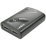 Lindy 38409 DisplayPort / HDMI pretvornik [1x ženski konektor DisplayPort - 2x ženski konektor HDMI] črna, (20428629) | Shoptok.si