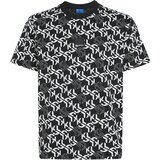 Karl Lagerfeld jeans Majica 'MONOGRAM' črna / off-bela Cene