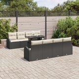 9 Komada Vrtni Sofa Set sa Jastučićima Crni Poli Ratan Cijene