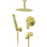 Rosan S2 Gold baterija za kadu sa tuš ružom, izlivom i zidnim tušem 231703G cene