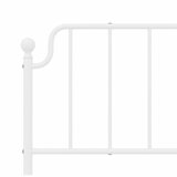  Metalni okvir za krevet s uzglavljem bijeli 160x200 cm | Eponuda.ba
