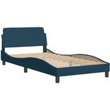  Krevet s madracem Hanko plavi 100 x 200 cm baršunasti | shoptok.hr