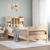  Krevet s regalom za knjige bez madraca 90x200 cm od borovine Cijene