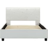  Okvir za krevet od umjetne kože bijeli 90 x 200 cm | Eponuda.com