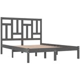  Posteljni okvir siv iz trdne borovine 200x200 cm, (20684887) | Shoptok.si