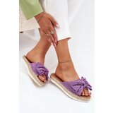 Boto Womens Platform Sandals With Weaving And Bow Purple Alpireda | ePonuda.com