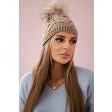 Kesi Cap with fleece Ela K242 dark beige Cene