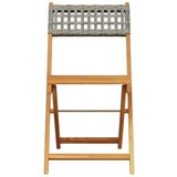  3-dijelni bistro set od poliratana i masivnog drva sivi | shoptok.hr