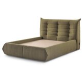 Bobochic Paris Tamno zeleni tapecirani bračni krevet s prostorom za odlaganje s podnicom 160x200 cm Clothilde – Cijene