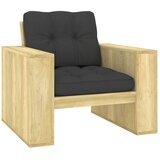 Maison Chic Vrtni Stoli - Stol za vrt z antracitnimi blazinami impregnirana borovina JS727, (21877831) | Shoptok.si