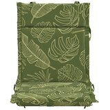  Jastučić za nisku stolicu GEMERT 2 kom. 100% poliester - Listovski uzorak (poliester) 110 x 50 x 3 cm 2 | shoptok.hr