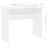  Radni stol bijeli 90 x 50 x 74 cm od konstruiranog drva | Eponuda.com