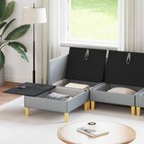  Modularni set sofe sa skladištem 5 pcs Svjetlosiva Tkanina | shoptok.hr