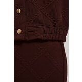 Marisse Brown Blouse With Decorative Buttons | shoptok.hr