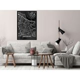  Poster - City Map: Amsterdam (Dark) 40x60 | shoptok.hr