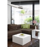 Livetastic Klubska Miza Glanz, Bela | Shoptok.si