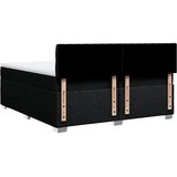  Krevet s oprugama i madracem crni 200x200 cm od tkanine | shoptok.hr