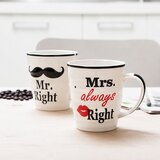  Skodelice Mr. Right in Mrs. always right I - napaka na skodelici Mrs Cene