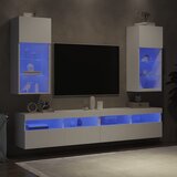 TV ormarići s LED svjetlima 2 kom bijeli 40,5 x 30 x 90 cm | shoptok.hr