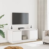 Furnova TV omarica bela 110,5x35x44 cm trdna borovina, (21924617) Cene