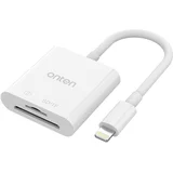 Adapter čitač kartica OTN-CR202, Lightning na SD/TF, Beli