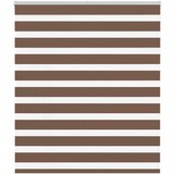 vidaXL zebra senčilo rjave 125x150 cm tkanina širina 120,9cm poliester | Shoptok.si