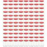 vidaXL Staklenke za džem s crvenim poklopcima 96 kom 230 ml | shoptok.hr